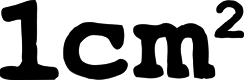 1cm²